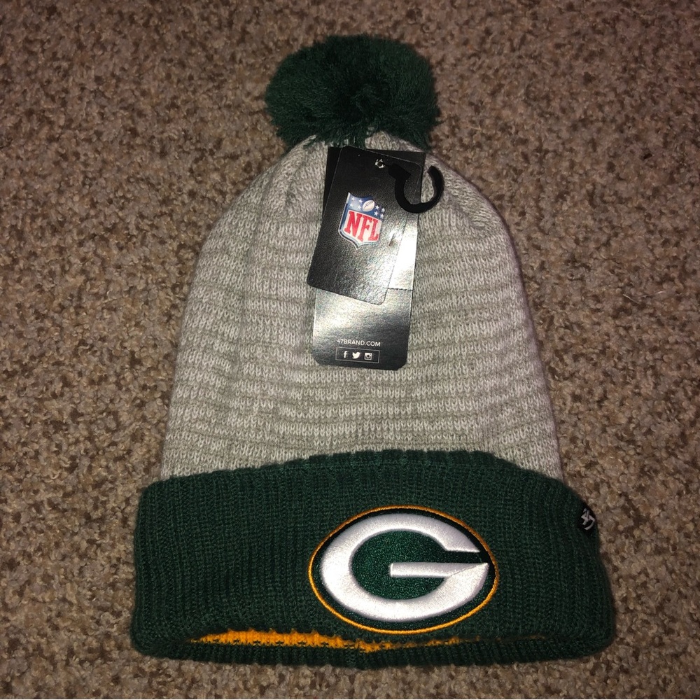 NFL Green Bay Packers '47 Brand Gray Cuff Knit Beanie